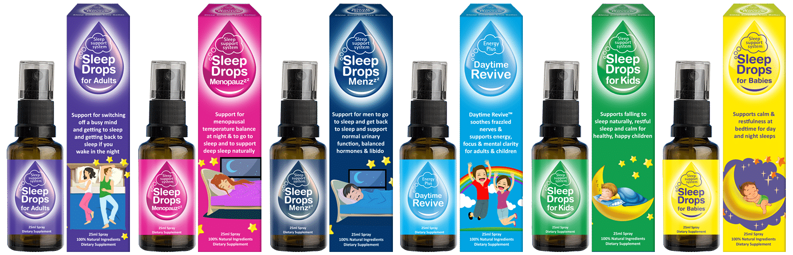 SleepDrops supermarket spray range