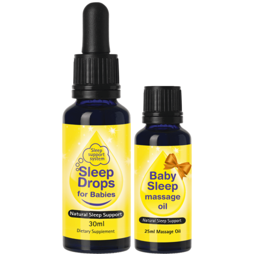Sleep Drops for Babies and Organic Massage Oil