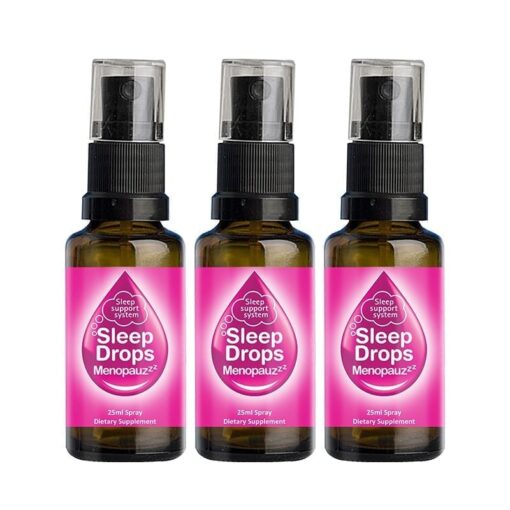 SleepDrops for Menopause and Perimenopause 25ml Sleep Remedy NZ Spray Combo 3