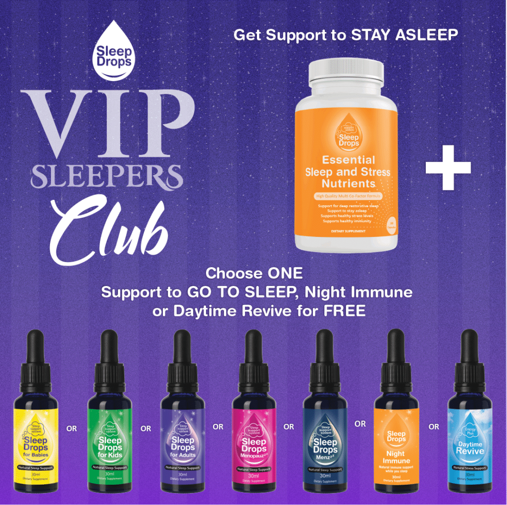 SleepDrops VIP Sleepers Club Natural Remedy Homeopathic Assistant for sleep wellness and stress