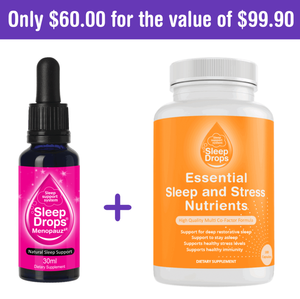 Cartflow VIP SleepDrops Menopauzzz and Essential Sleep and Stress Nutrients