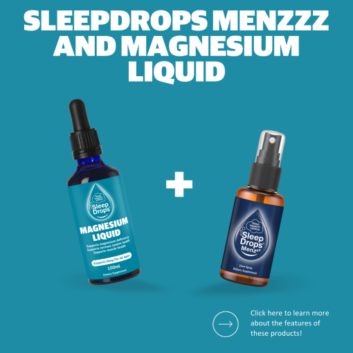 SleepDrops Menzzz and Magnesium Liquid Spray Combo Pack